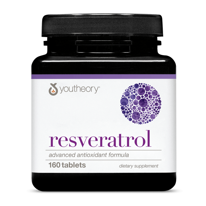 RA.00309 Youtheory Resveratrol Advanced 160 Capsules Product Main Image