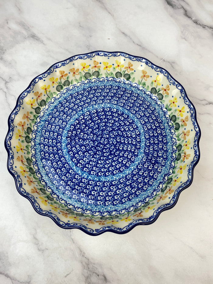 Ruffled Pie Plate / Round Baker  - Shape 636 - Pattern 2753