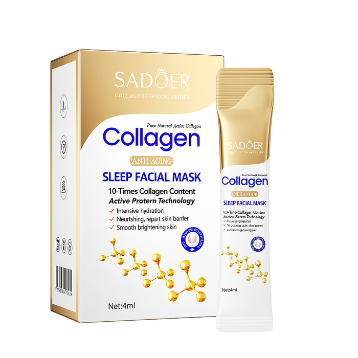 Sadoer – Mască de noapte antirid cu colagen (4 ml x 20 buc). SD00582