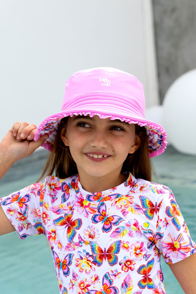 Salty Ink Toddler Girls Sunhat - Miss Aloha