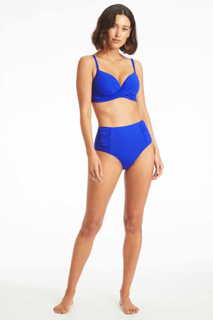 Sea Level Cross Front Moulded Underwire Bra - Eco Essentials