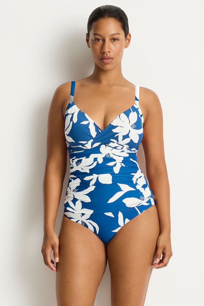 Sea Level Cross Front Multifit Scoop Back Tankini - Leilana