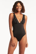 Sea Level Frill One Piece - Eco Essentials