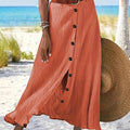 Sheer Midi Skirt with Slit