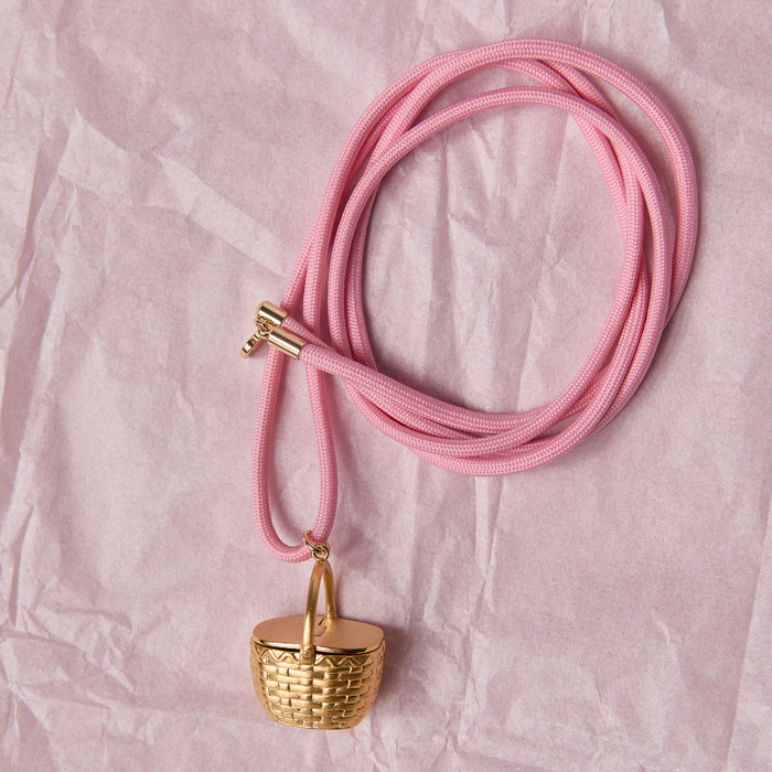 Basket Vesta Case Cord Necklace