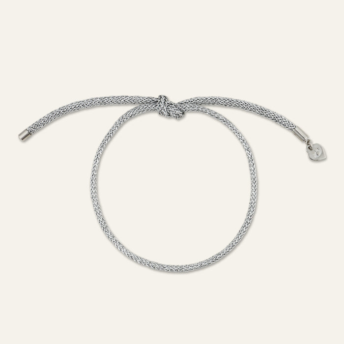 Silver Lurex Bracelet Cord