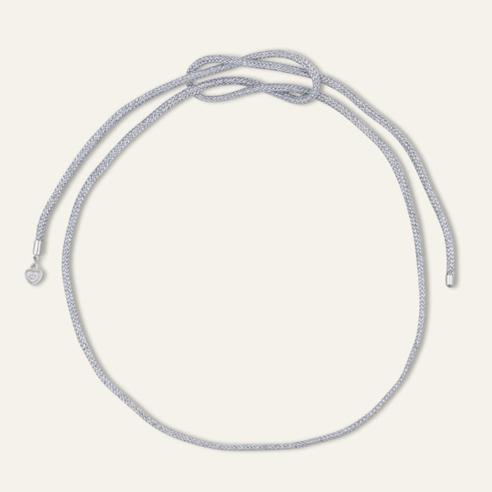 Silver Lurex Necklace Cord
