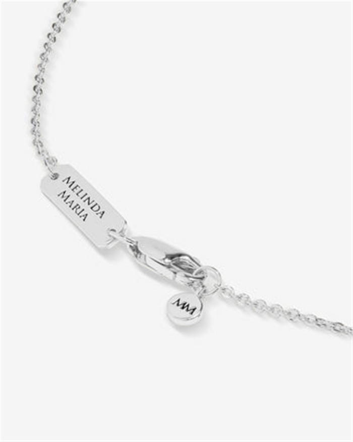 Silver Overlay 'She's An Icon' Cubic Zirconia Baby Heart Necklace