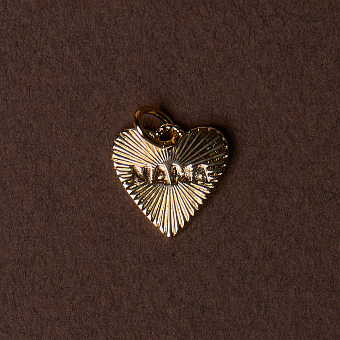 Small Heart MAMA Charm