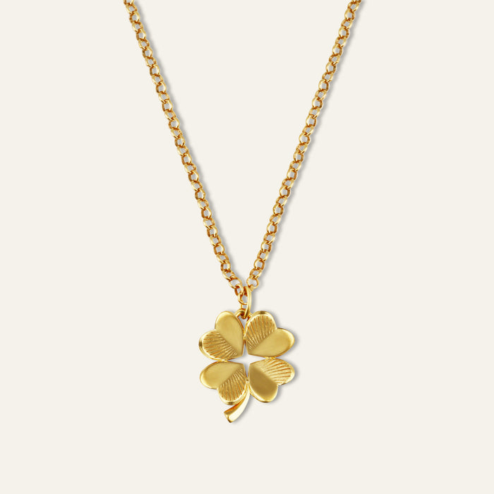 Small Luck and Love Clover Necklace