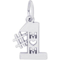 Sterling Silver #1 Mom Charm