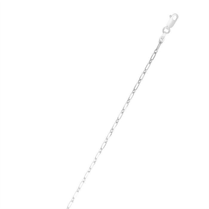 Sterling Silver 18 Inches Paperclip Chain