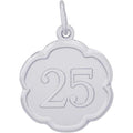 Sterling Silver ‘25’ Charm