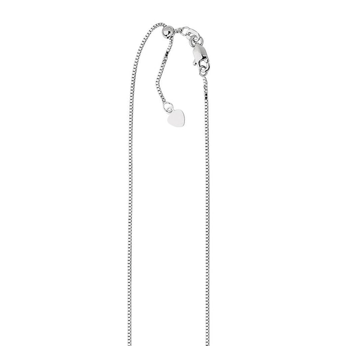 Sterling Silver 30 Inches Adjustable Box Chain