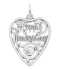 Sterling Silver Anniversary Charm