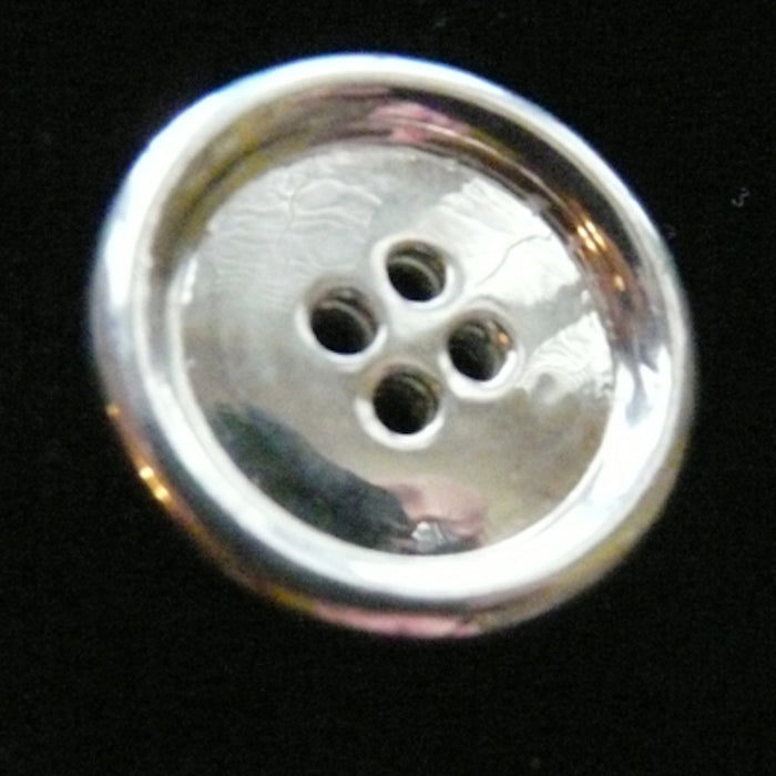 Sterling Silver Button Charm-