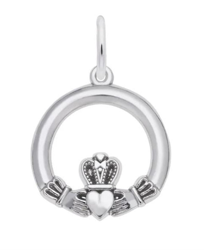 Sterling Silver Claddaugh Charm