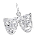 Sterling Silver Comedy & Tragedy Charm