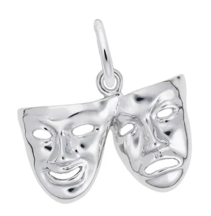 Sterling Silver Comedy & Tragedy Charm