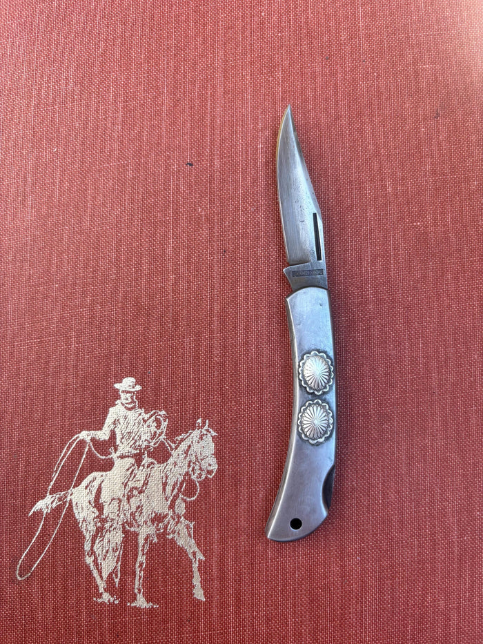 ✙ Sterling Silver Concho Pocket Knife
