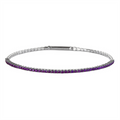 Sterling Silver February Birthstone Flex Bracelet
