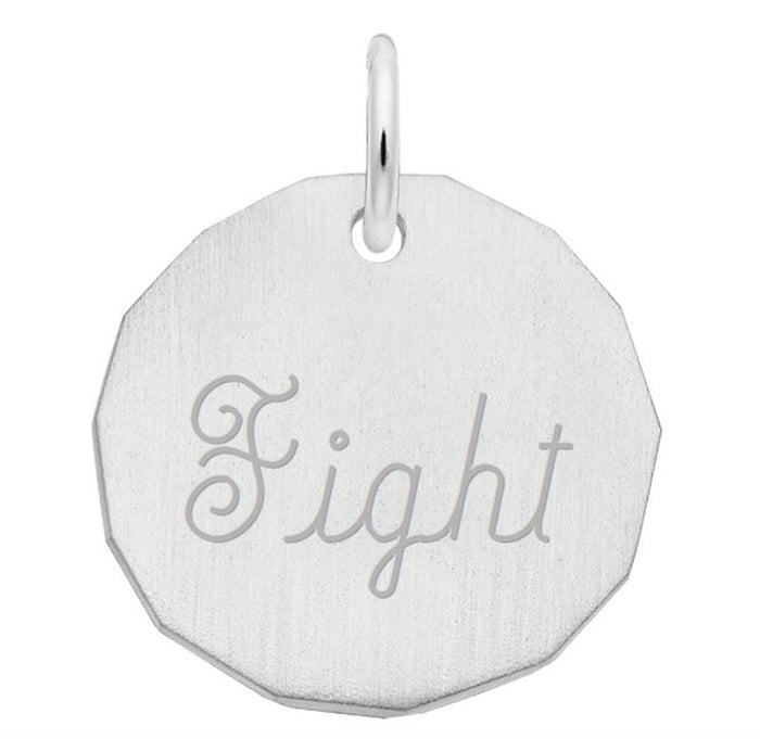 Sterling Silver ‘Fight’ Charm