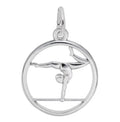Sterling Silver Gymnast Charm