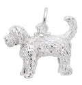 Sterling Silver Labradoodle Charm