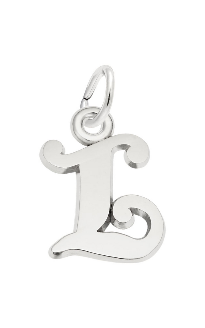 Sterling Silver Letter L Charm