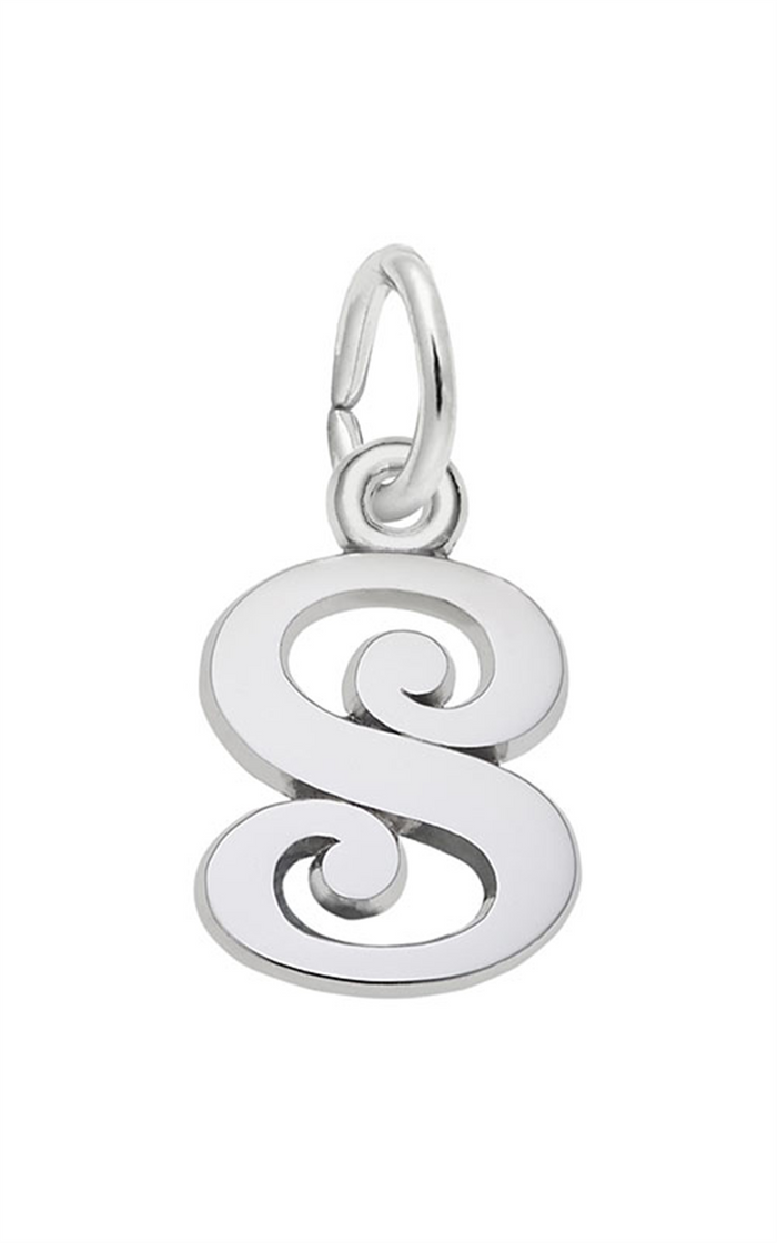 Sterling Silver Letter S Charm