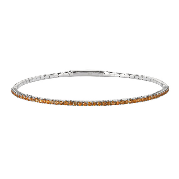 Sterling Silver November Birthstone Flex Bracelet