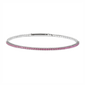 Sterling Silver October Birthstone Flex Bracelet