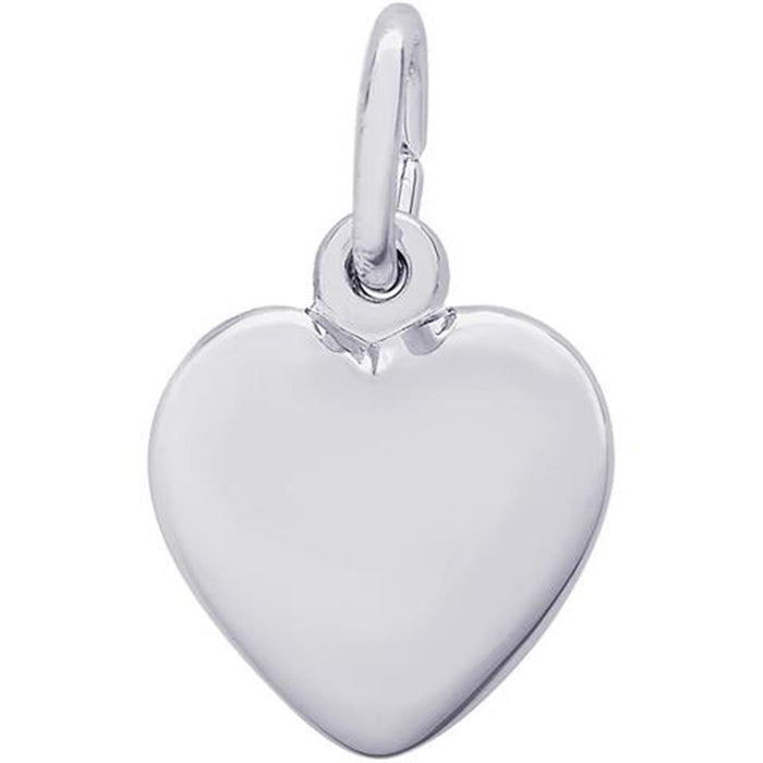 Sterling Silver Puffy Heart Charm