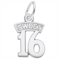 Sterling Silver Sweet Sixteen Charm