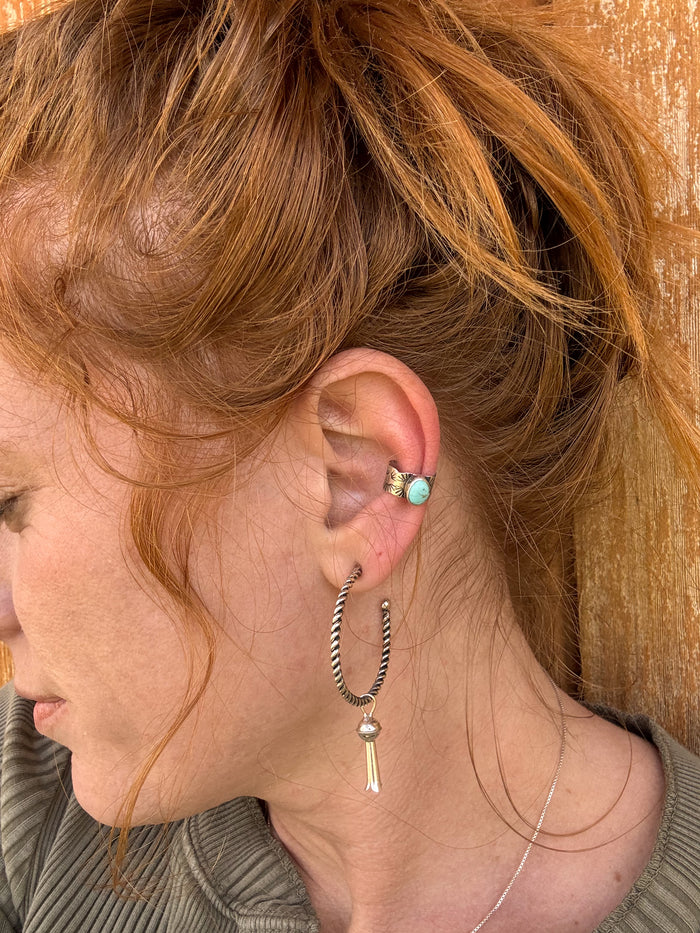 ✙ Sterling Silver Twist Hoop Earrings