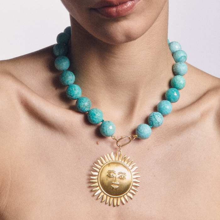 Sun Medallion Charm