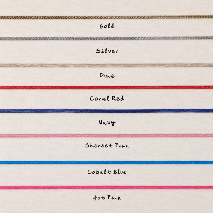 Different color cord necklace options