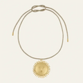 gold lurex necklace cord
