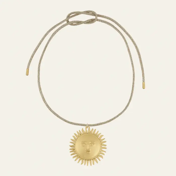 gold lurex necklace cord