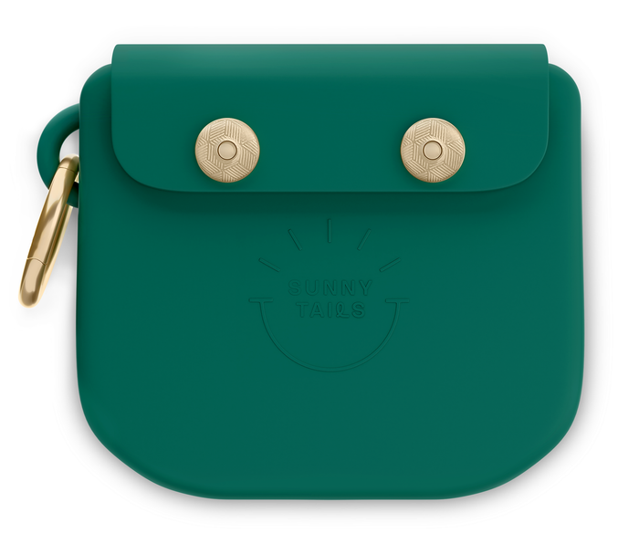 SUNNY TAILS - Meadow Green Snap Dog Treat Pouch
