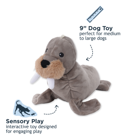 Tall Tails Animated Walrus Dog Toy