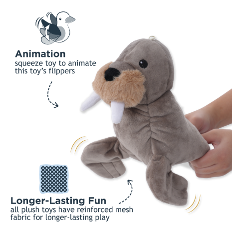 Tall Tails Animated Walrus Dog Toy