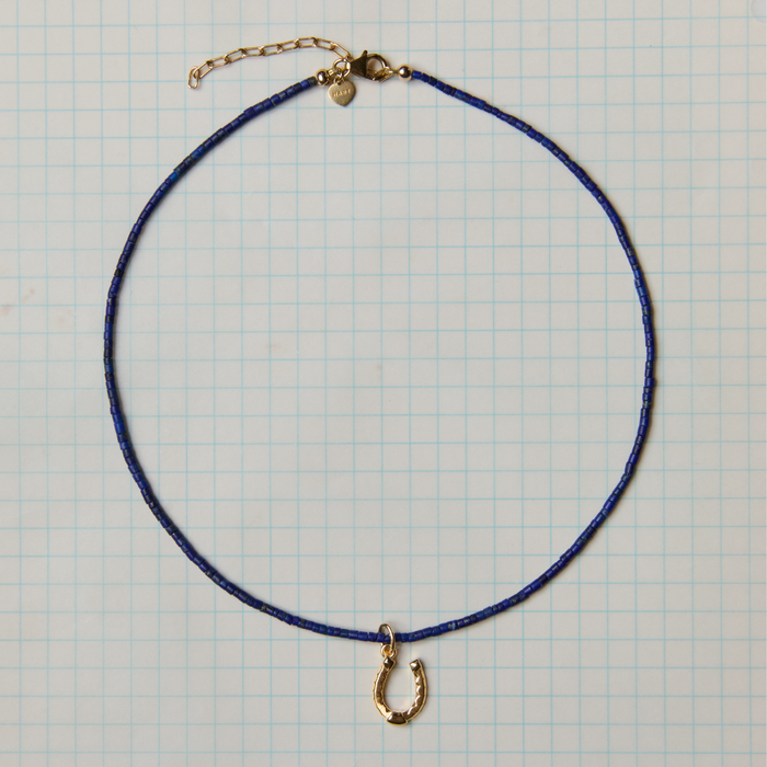 Teeny Lapis Lazuli Gemstone Necklace