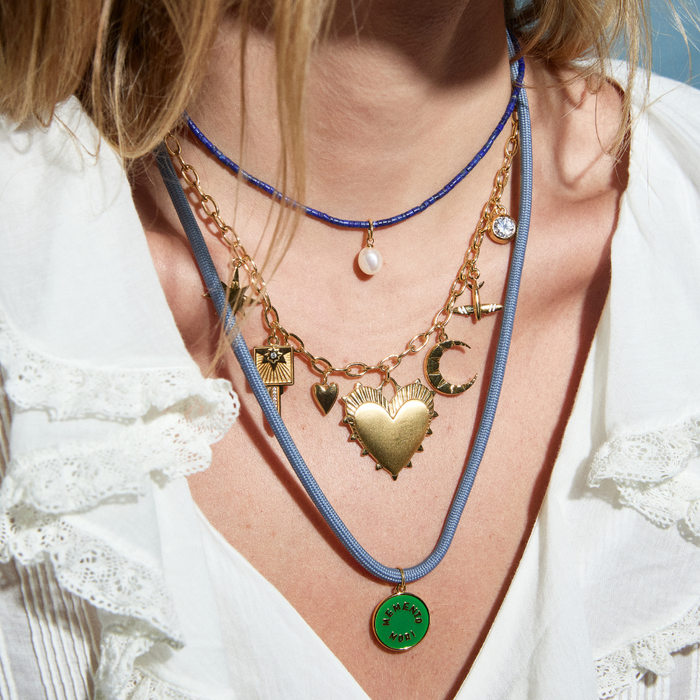 Teeny Lapis Lazuli Gemstone Necklace