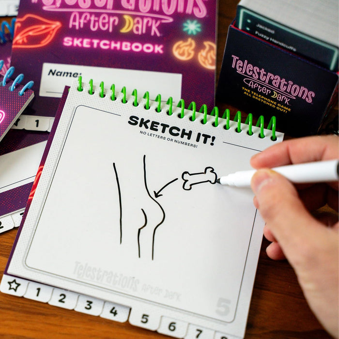 Telestrations - After Dark 8 Player 2nd Edition | Party Board Game