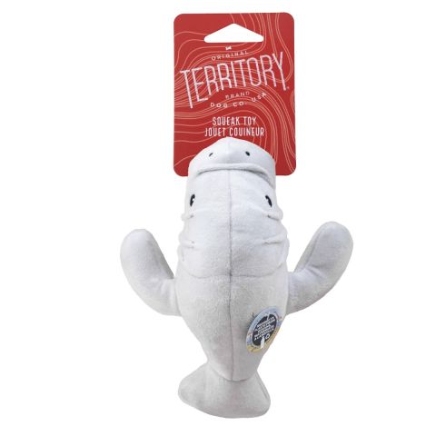 Territory Manatee Squeaker Dog Toy