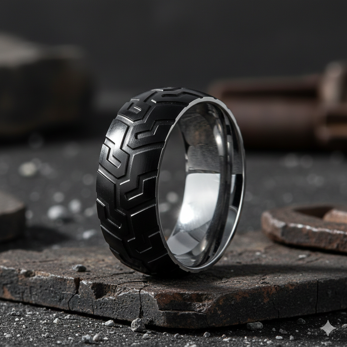 The Apex Drive IP Plated with Super Sleek Tire Tread Laser Carved Pattern l 9mm