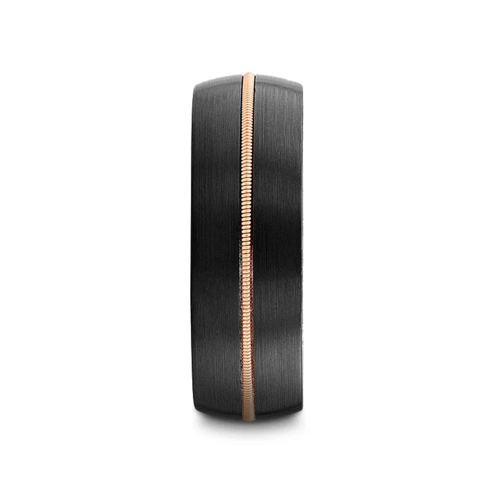 The Chordal Black Tungsten with Brass Guitar String and Whiskey Barrel Inner Sleeve 8mm