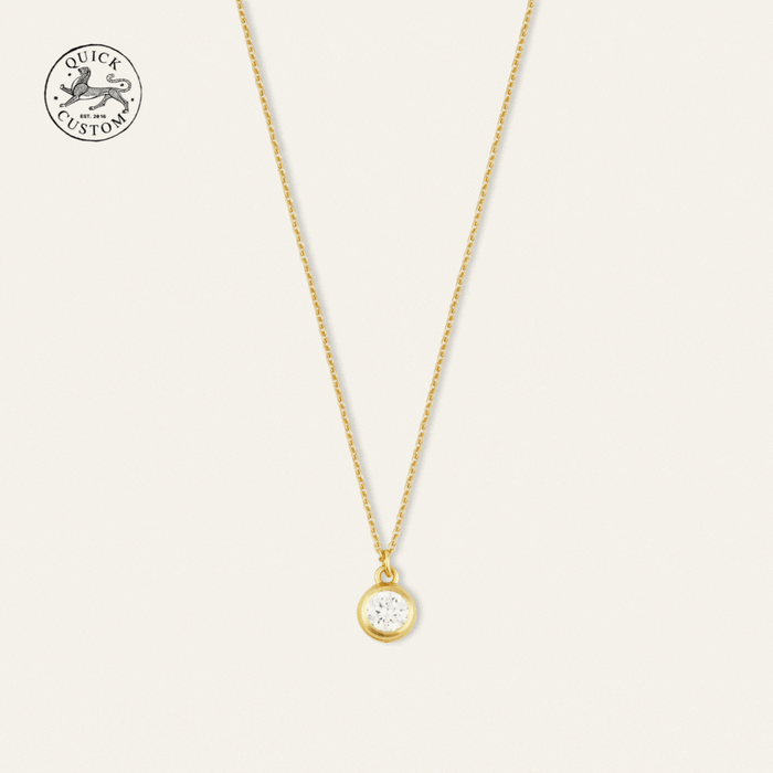 GIF of rotating charms on the Dainty Necklace