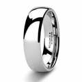 The Dominus Polished Domed Tungsten Carbide Ring 8mm or 4mm